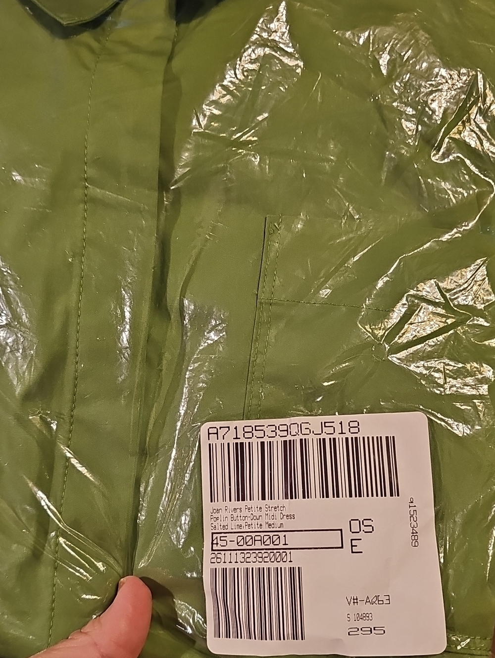 Poplin Button Down Midi Dress Lime Green Short-Sleeve Dress Medium New - Picture 7 of 7